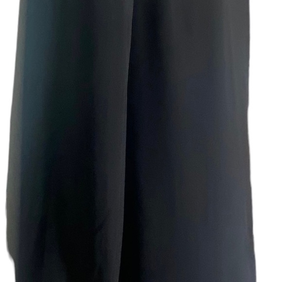 Sequin Hearts Women’s Flowy Dress L Black Gold Sequined Shoulders Sheer Sleeves - Picture 4 of 13